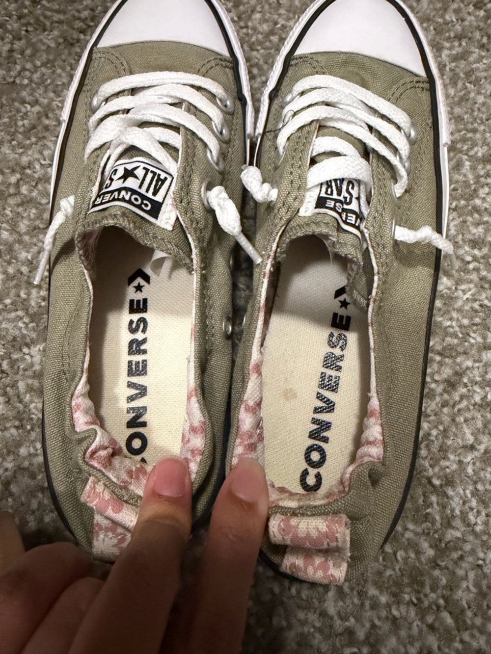 Converse Chuck Taylor All Star Low Top Sneakers - Olive - Picture 6 of 6